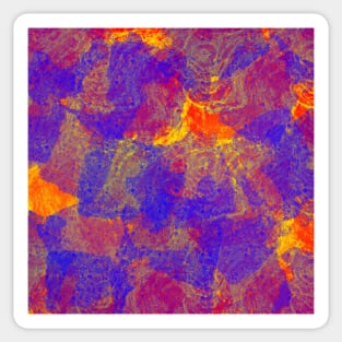 Layers of Primary Colors Abstract Sticker